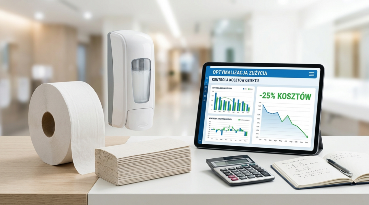 Planowanie zużycia artykułów higienicznych i kontrola kosztów na obiekcie