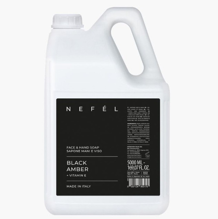 Mydło do rąk i twarzy NEFÉL FACE & HAND SOAP BLACK AMBER 5L