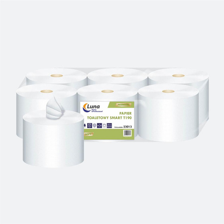 Papier toaletowy centralnego dozowania 190m, 2W, 6 szt. Smart