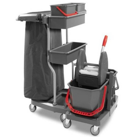 Wózek serwisowy VDM 2 x 18L Transformer z kuwetami i 2 wiaderkami