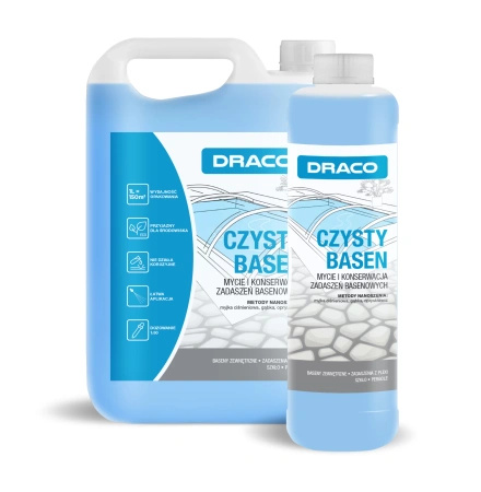 CZYSTY BASEN SPECJALISTYCZNY PRODUKT DO MYCIA I KONSERWACJI ZADASZEŃ BASENOWYCH 5 L