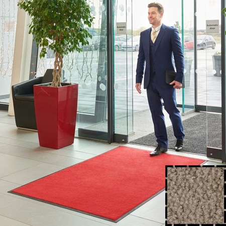 Wielofunkcyjna mata wejściowa tekstylna w kolorze Taupe | Monotone | KLEEN-TEX