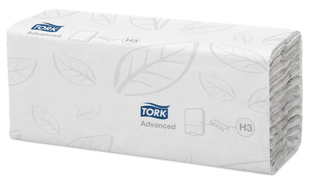 Ręcznik papierowy w składce C, C-fold, biały, Tork Singlefold 290264