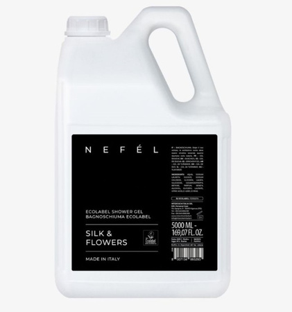 Żel pod prysznic do ciała i włosów NEFEL ECOLABEL SILK & FLOWERS 5000ml Interchem Italia