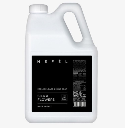 Mydło do rąk i twarzy NEFEL SILK & FLOWERS ECOLABEL 5000 ml Interchem Italia