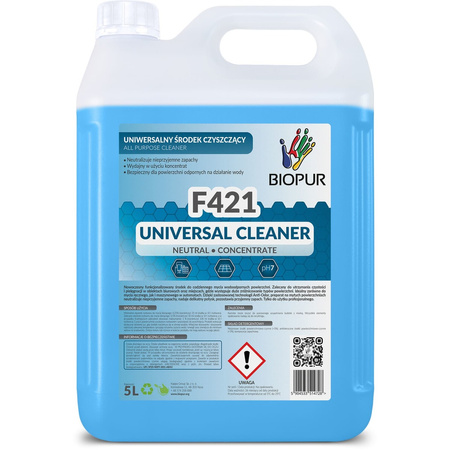 Uniwersalny preparat czyszczący Biopur F421 | Grapefriut | 5L