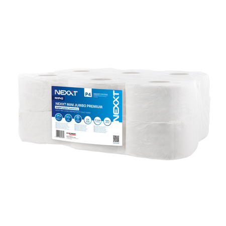 Papier toaletowy NEXXT Mini Jumbo Premium 100m 2W 12 rolek