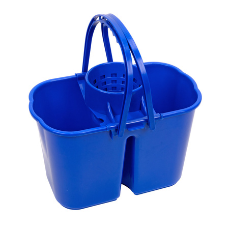 Wiadro dwukomorowe 8 i 7 l niebieskie CleanPRO 361182