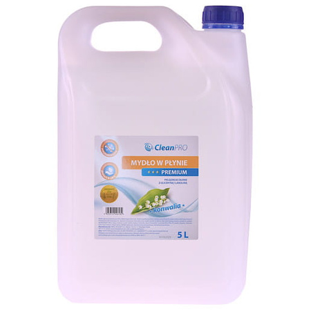 Mydło w płynie  antybakteryjne Premium białe dolewane 5L CleanPRO 357601