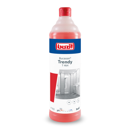 Płyn do mycia sanitariatów 1 l, baza kwas aminosulfodowy, ładny zapach,  Buzil Bucasan® Trendy T464