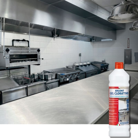 Żel z chlorem do mycia zmywalnych powierzchni ARGONIT GEL CLORATTIVO 1l Interchem Italia
