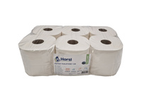 Papier toaletowy miniJUMBO 100% biały  120m | 2 warstwy | 12 rolek