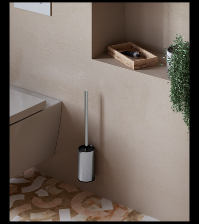 Szczotka do WC chrom - wisząca / wolnostojąca Hozze