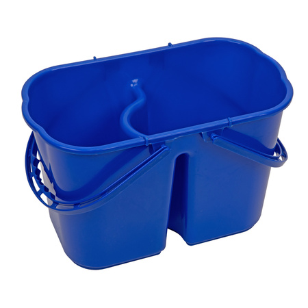 Wiadro dwukomorowe 8 i 7 l niebieskie CleanPRO 361182