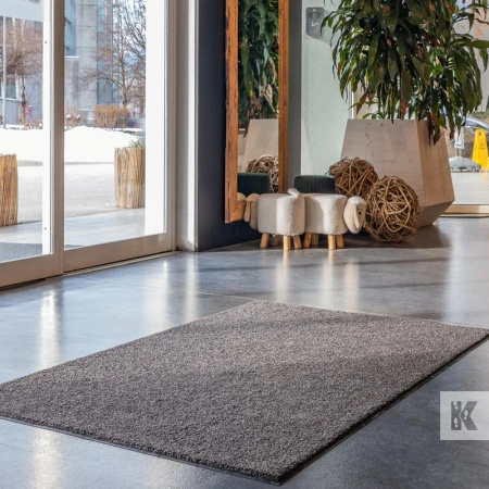 Wielofunkcyjna mata wejściowa tekstylna kolor Black Brown| Iron Horse Light| KLEEN-TEX