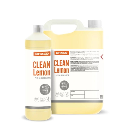 CLEAN Lemon PŁYN DO MYCIA NACZYŃ I SZKŁA 5 L