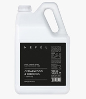 Mydło do rąk i twarzy NEFÉL FACE & HAND SOAP CEDARWOOD & HIBISCUS 5000 ml Interchem Italia