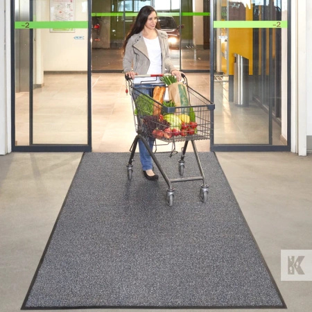 Wielofunkcyjna mata wejściowa tekstylna w kolorze Black Lava| Super-Mat | KLEEN-TEX