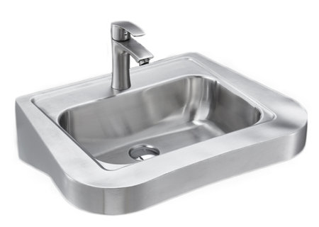 Umywalka ze stali nierdzewnej, prostokątna