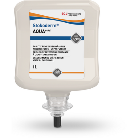 Wodoodporny krem ochronny Stokoderm® Aqua Pure | Johnson Professional | 1L