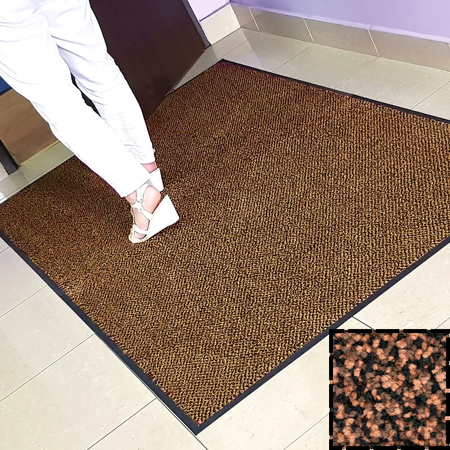 Mata wejściowa tekstylna w kolorze Teak | Iron-Horse XL Eco | KLEEN-TEX