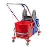 Wózek do sprzątania dwuwiaderkowy 2x20 l z prasą CleanPRO 357965