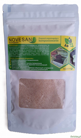 NOVESAN KOMPOST — biopreparat w proszku do przyspieszania kompostowania 0.1 kg