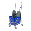 Wózek do sprzątania 23 l z prasa + uchwyt + koszyczek, niebieskie wiadro CleanPRO 354313