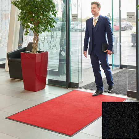 Wielofunkcyjna mata wejściowa tekstylna w kolorze Raven Black | Monotone | KLEEN-TEX