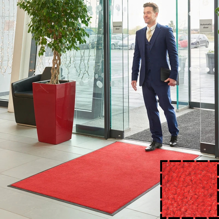 Wielofunkcyjna mata wejściowa tekstylna w kolorze Scarlet | Monotone | KLEEN-TEX