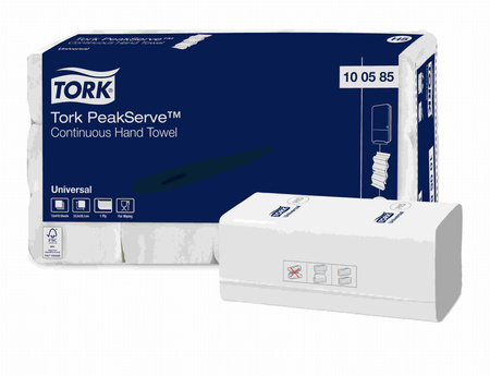 Ręcznik papierowy do rąk ZZ biały niekończący się  4920 szt. Tork PeakServe® 100585