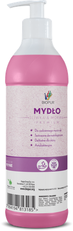 Mydło w płynie do rąk | Śliwka & Morwa | BIOPUR |  500 ML