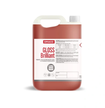 GLOSS Brilliant PŁUKANIE I NABŁYSZCZANIE NACZYŃ I SZKŁA W ZMYWARKACH PRZEMYSŁOWYCH 10 kg