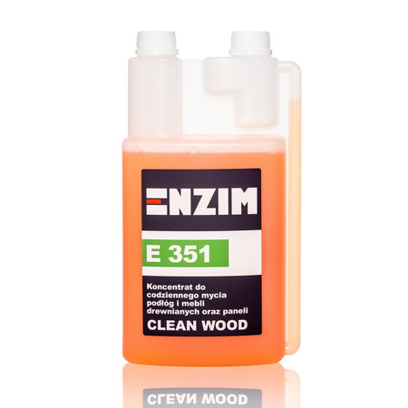 Enzim E351 CLEAN WOOD Koncentrat do Codziennego Mycia Podłóg i Mebli Drewnianych oraz Paneli 1L