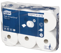 Papier toaletowy w roli ,2 warstwy, 6 szt. Tork SmartOne® 472242