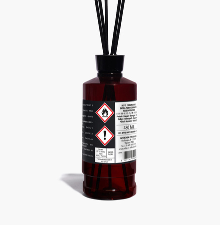 Dyfuzor zapachowy z patyczkami NEFEL DRAGON FRUIT & TONKA BEAN REED 480 ml Interchem Italia