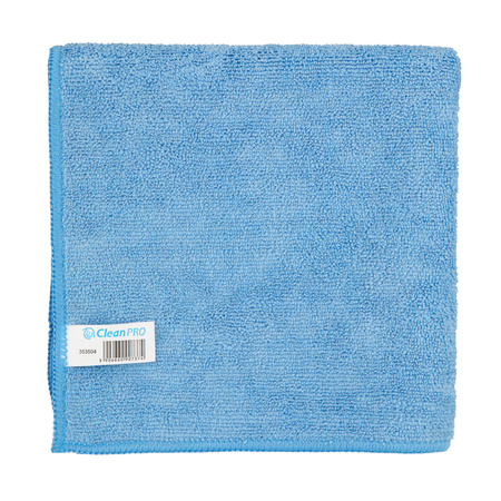 Ścierka z mikrofazy niebieska DUŻA - 40cm x 40cm CleanPRO 353504