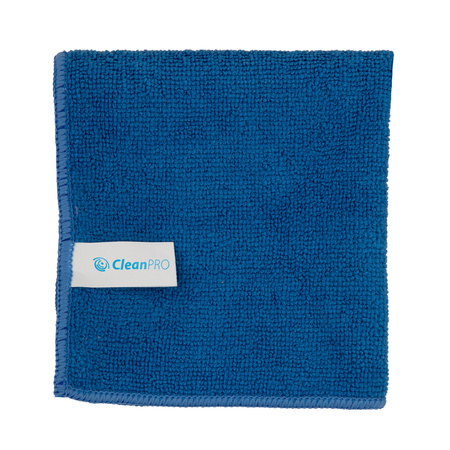 Ścierka mikrofaza niebieska do szyb 30x30 cm CleanPro 361170