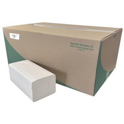 Ręcznik papierowy do rąk składany ZZ CleanPRO - 25x23 75%Biały 4000szt. 