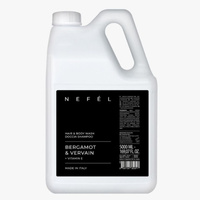 Żel pod prysznic do ciała i włosów NEFEL HAIR & BODY WASH BERGAMOT & VERVAIN 5000ml Interchem Italia